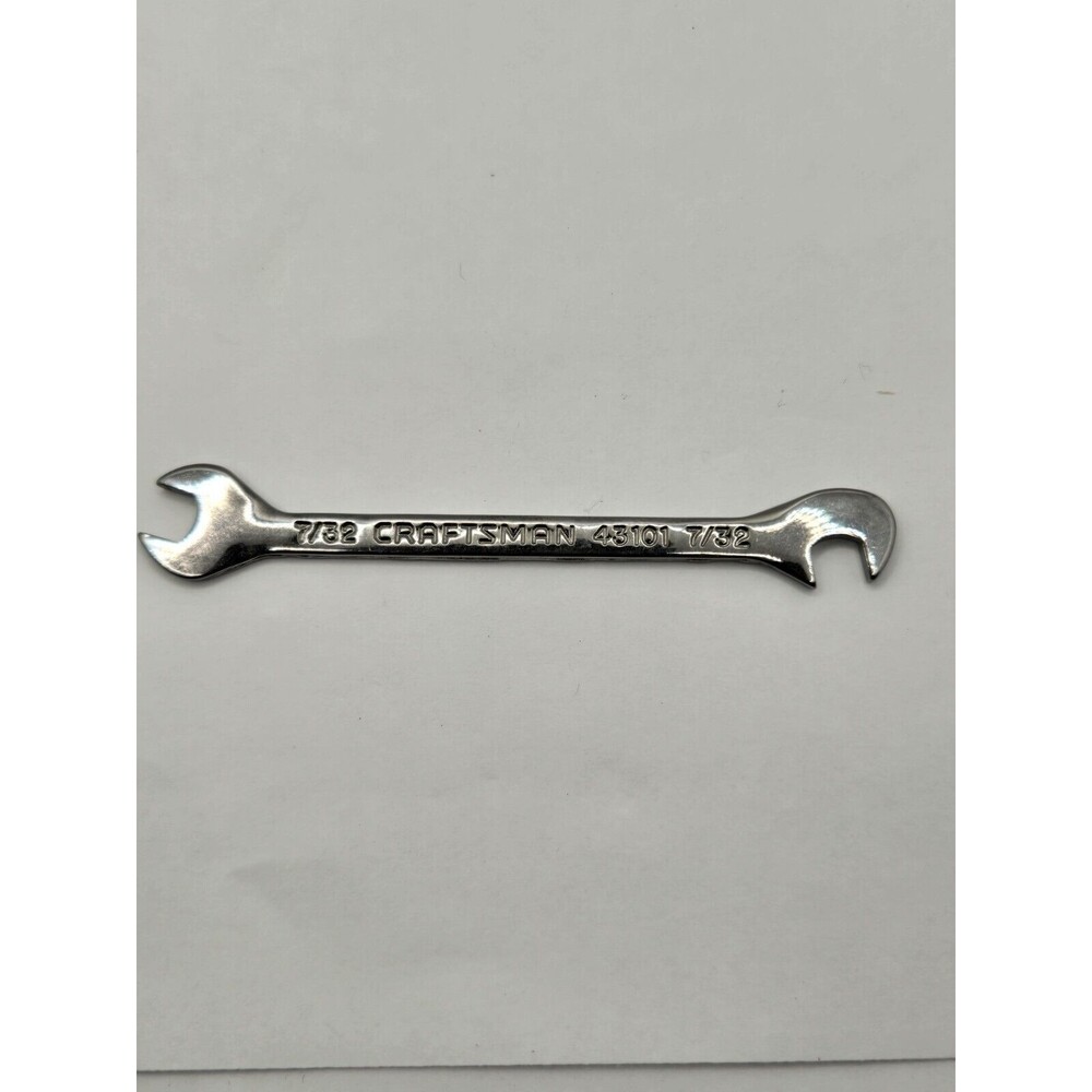Craftsman 7/32" Open End Offset Small Ignition Wrench 43101 USA Made Excellent
